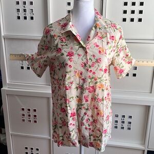 MONTEREY BY KOTET Women’s Floral Button-Up Shirt Size Medium